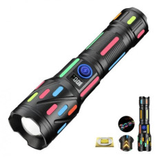 Аккумуляторный фонарь с боковым светом и с флуоресцентной окраской СОВА CB-G706-TG АКБ 18650