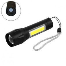 Ліхтар ручний X-Balog BL 513 Q5 ліхтарик 200 Lumen USB з бічними діодами