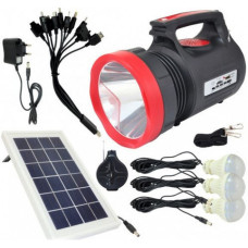 Ліхтар ручний світлодіодний Yajia YJ-1908T із сонячною панеллю та USB Power Bank