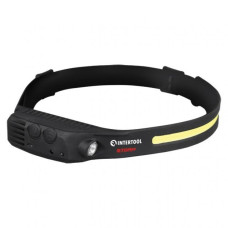 Фонарь налобный аккумуляторный COB+SMD, 9 режимов работы, сенсор, STORM INTERTOOL LB-0315