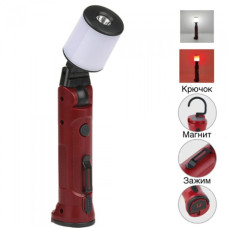 Ліхтар WORKLIGHT-72-XPE(white+red), 10 W, 350 Lumen, Li-Ion акумулятор, поворот180º+180º, затискач, гак, магніт, ЗУ