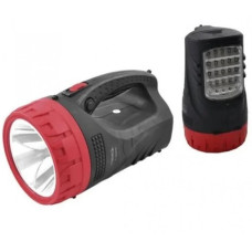 Ліхтар-прожектор ручний Wimpex WX-2829TP світлодіодний на акумуляторі Чорно-червоний