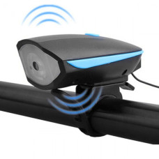 Ліхтар велосипедний із сигналом акумуляторний USB FY-058