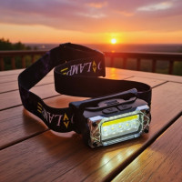 Аккумуляторный налобный фонарь с датчиком движения YY-19C (есть красный свет) Аккумуляторный налобный фонарь с датчиком движения YY-19C (есть красный свет)