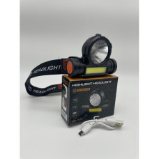 Ліхтар налобний акумуляторний HeadLamp 108 на голову 3W LED + COB