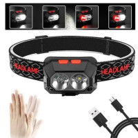 Аккумуляторный налобный фонарь с датчиком движения SL-02 (есть красный свет) Аккумуляторный налобный фонарь с датчиком движения SL-02 (есть красный свет)