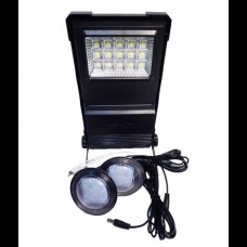 Ліхтар портативний на сонячній батареї GDTIMES GD-07А сонячна зарядна станція + 2 лампочки