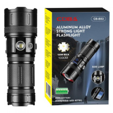 Фонарь COBA CB-B53-TG, АКБ 38650, Рower bank, индикация заряда, ЗУ Type-C, zoom