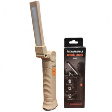 Аккумуляторная складная лампа WORKLIGHT G-52 LED COB поворот на 180° фонарь с магнитом и крючком