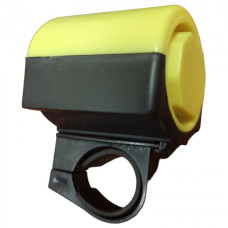 Дзвінок на велосипед електронний на батарейках Bicycle Speaker JY-575J Жовтий