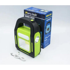 Світильник переносний HB-9707A-1 кемпінговий світлодіодний ліхтар зарядка USB Зелений