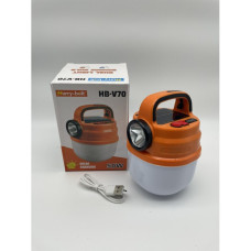 Підвісний ліхтар світильник LED з гачком для кемпінгу з акумулятором та сонячною панеллю HB-V70 Помаранчевий Підвісний ліхтар світильник LED з гачком для кемпінгу з акумулятором та сонячною панеллю HB-V70 Помаранчевий