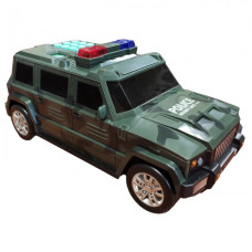 Машинка 3в1 скарбничка + сейф + іграшка поліцейська акумуляторна SAVING TOYS 838