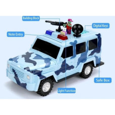 Машинка 3в1 скарбничка + сейф + іграшка Гелендваген Камуфляж