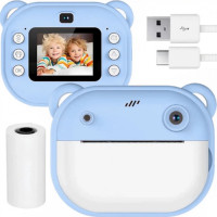 Детский фотоаппарат моментальной печати фото M3 Интерактивная игрушка для детей Синий Детский фотоаппарат моментальной печати фото M3 Интерактивная игрушка для детей Синий