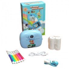Детский фотоаппарат моментальной печати фото DT-336 Интерактивная игрушка для детей Синий
