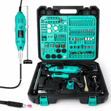 Шлифовальная мини-машинка (гравер) с регулируемой скоростью, набор 350 предметов Domotec 10360