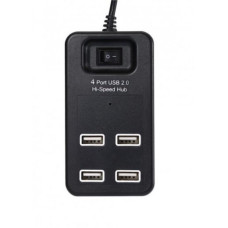 USB Хаб на 4 порти USB 2.0 P-1601 Чорний