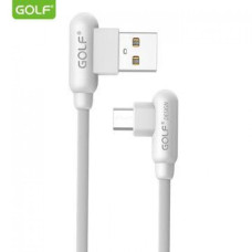 Шнур для заряджання Micro USB - USB GOLF GC-45 кабель 2,4A Білий