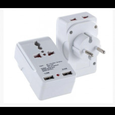 Адаптер для розеток універсальний 823 2USB