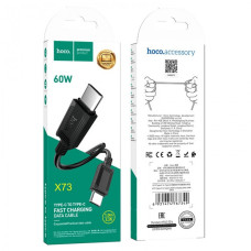 Кабель HOCO X73 Type-C to Type-C 1м charging, струм до 3A для смартфонів 60W Чорний