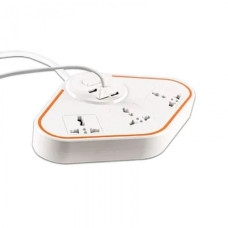 Мережевий фільтр DT BKL-07 3x220V+4xUSB 3.4A Білий