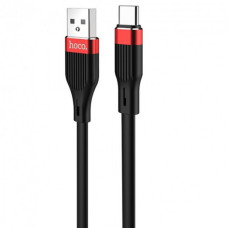 Кабель Hoco U72 Forest Silicone Type-C 3A Чорний 1,2 метра