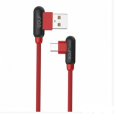 Шнур для заряджання Micro USB - USB GOLF GC-45 кабель 2,4A Червоний