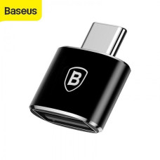 Перехідник Baseus USB на Type-C MAX 2.4A Чорний (CATOTG-01) Оригінал