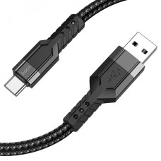 Кабель для заряджання телефонів USB - Type-C HOCO U110 Extra Durability 2.4A Чорний