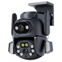Камера наружная поворотная уличная двойная WIFI DOUL CAM Q-821 FULL-HD 4Mp Ночная сьемка Yoosee