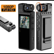 Нагрудная боди-камера L9 с дисплеем 1.3 дюйма, датчик движения, аккум-1200мАч Нагрудная боди-камера L9 с дисплеем 1.3 дюйма, датчик движения, аккум-1200мАч