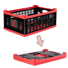 Скринька складна, пластикова, завантаження 30 кг, 47 л, 600*400*260 мм, матеріал 100% первинний харчовий ПЕ INTERTOOL