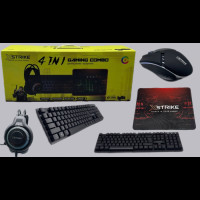 Игровой комплект для геймера XSTRIKE XS-2030 4 в 1 с подсветкой RGB Gaming Мышь Наушники Клавиатура Коврик