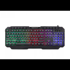 Клавіатура комп'ютерна провідна ігрова USB Grunhelm KB-664WD з підсвічуванням