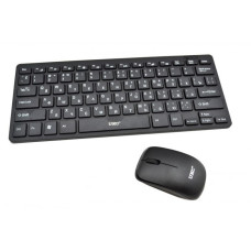 Українська бездротова клавіатура з мишкою UKC k03 Чорна