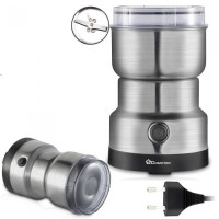 Кофемолка электрическая Domotec MS-7113, 400 Вт, 85 г, нержавеющая сталь, для кофе, орехов