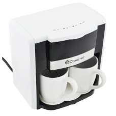 Краплинна кавоварка DOMOTEC MS-0706 + 2 чашки біла