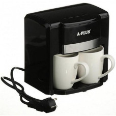 Крапельна кавоварка A-PLUS 1549 + 2 чашки Чорна