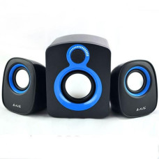 Колонки для комп'ютера із сабвуфером провідні PC 2.1 USB JEDEL CD003 Сині