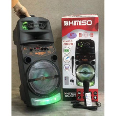Колонка портативна із мікрофоном KIMISO QS-6802 (8"BASS) Bluetooth Чорна Колонка портативна із мікрофоном KIMISO QS-6802 (8"BASS) Bluetooth Чорна