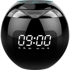 Портативна Bluetooth колонка з годинником KIMISO KMS-K12 Чорна Портативна Bluetooth колонка з годинником KIMISO KMS-K12 Чорна
