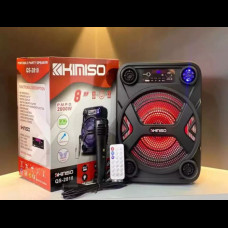 Беспроводная колонка KIMISO QS-2810 с пультом и микрофоном чемодан для музыки