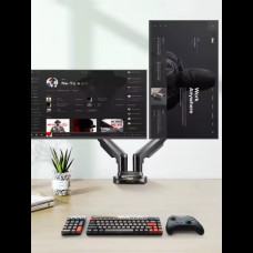 Настольный крепеж для двух мониторов NB F160 17-30 дюймов кронштейн Черный