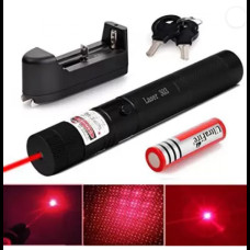 Потужна лазерна указка Laser 303 Червоний Промінь 100мВт із ключами блокування