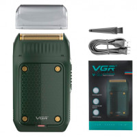 Акумуляторная электробритва шейвер VGR V-353 триммер для бороды Зелёный Акумуляторная электробритва шейвер VGR V-353 триммер для бороды Зелёный