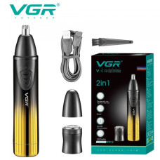 Триммер 2 в 1 VGR V-619 BLUE, 2 насадки - триммер для носа, шейвер Желтый