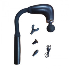 Массажер Аккумуляторный U-образный для тела мышечный ручной 4 насадки Maxtop MP-930 Черный