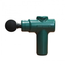 Массажер Аккумуляторный для тела мышечный портативный ручной 4 насадки Maxtop MP-960 Зелёный