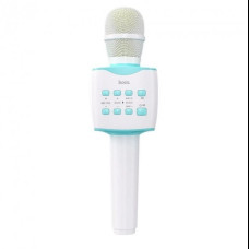 Микрофон с караоке, Bluetooth, AUX, 1200 мАч, HOCO BK5 Cantando, Голубой